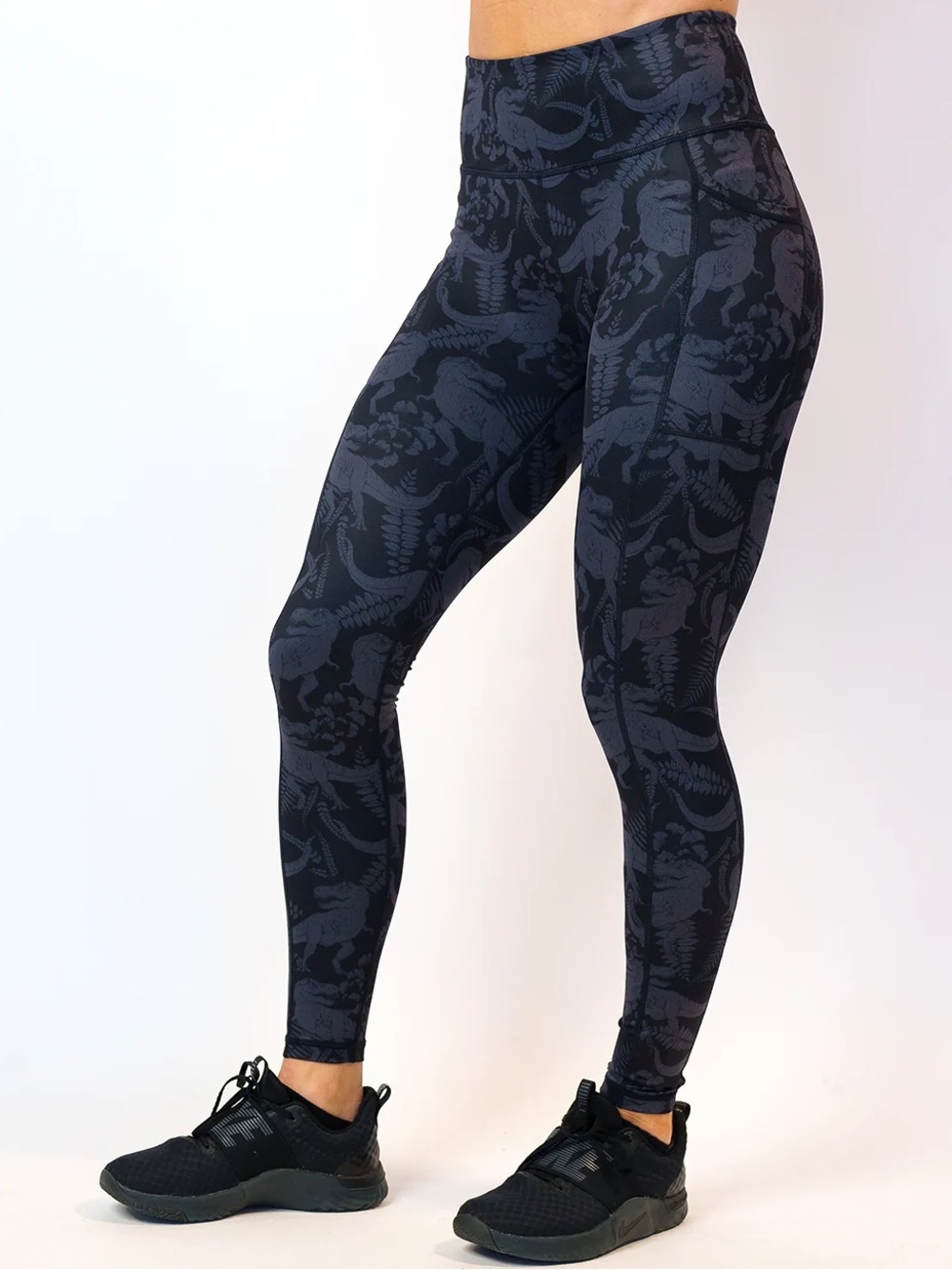 T-Flex Women’s Dinosaur T-Rex Leggings - Picture 2 of 4
